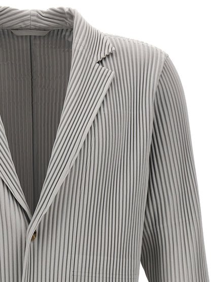 Single-breasted pleated blazer Blazer