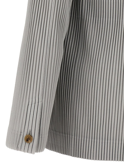 Single-breasted pleated blazer Blazer