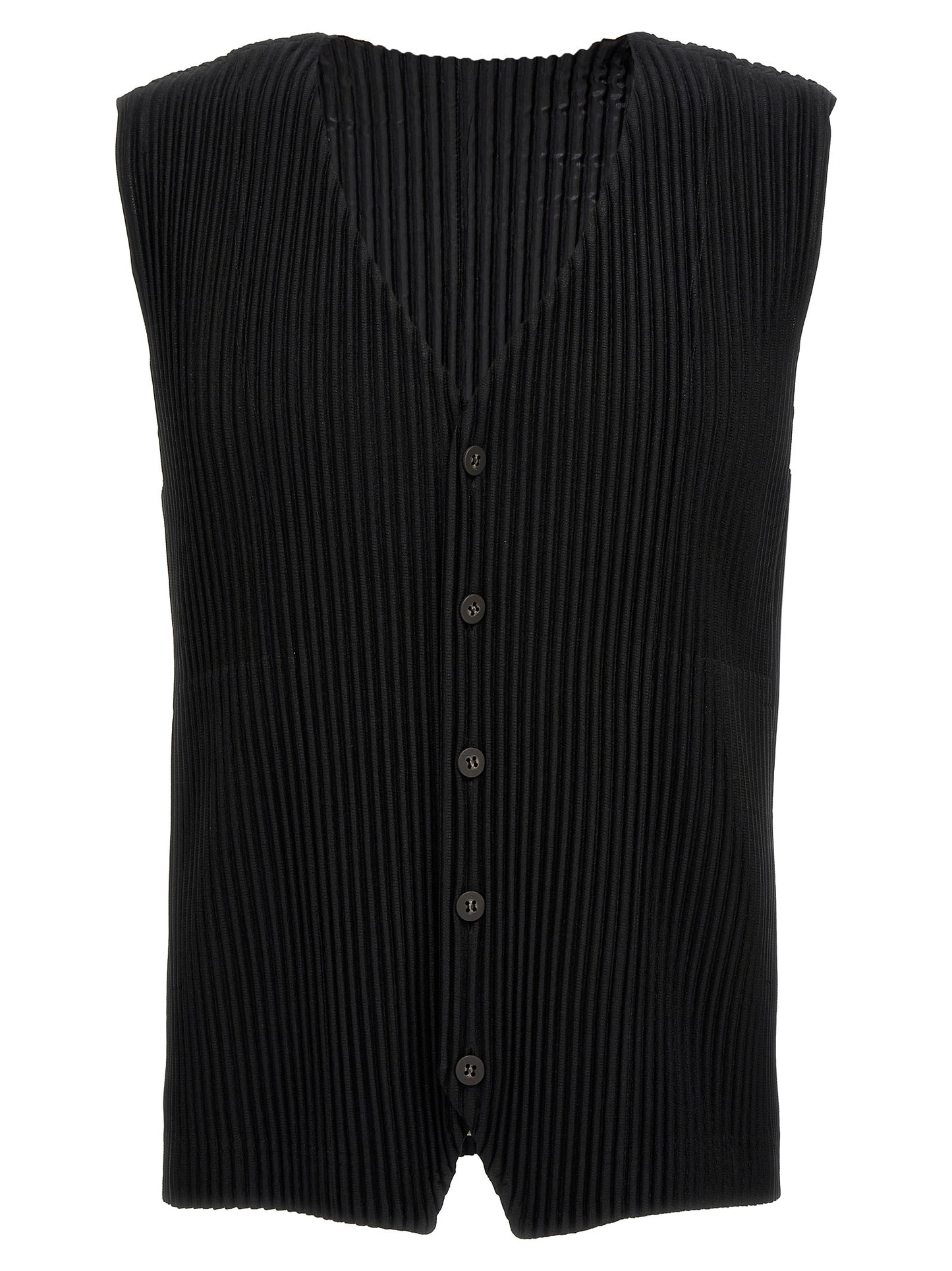 Pleated vest Gilet