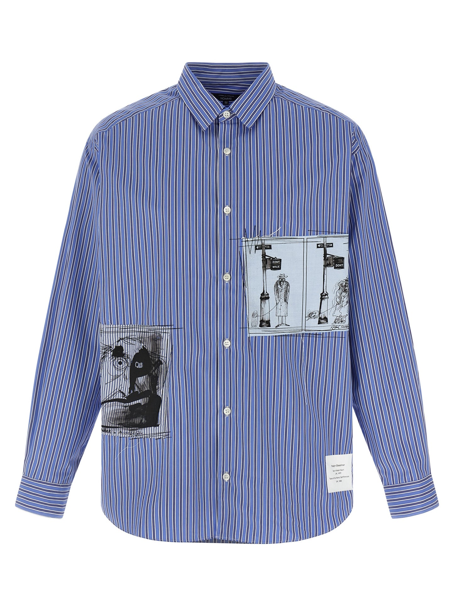 Patch striped shirt Shirt, blouse