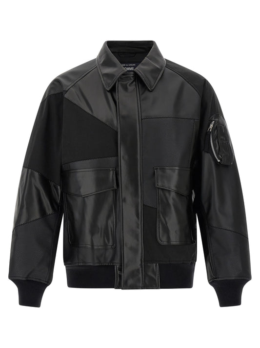 Panel construction bomber jacket Down jacket, Parka, Casual jackets