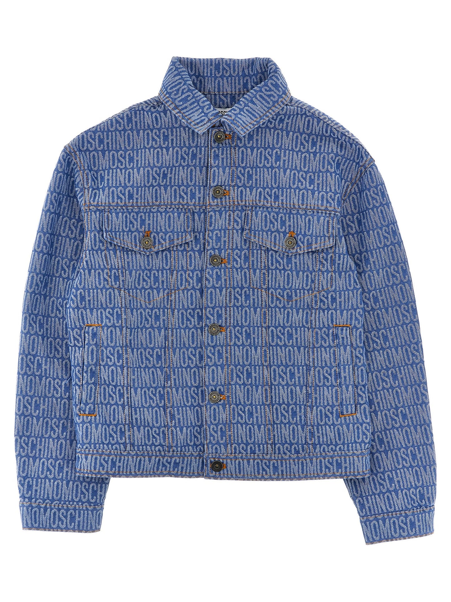 'Logo' denim jacket Casual jackets, parka