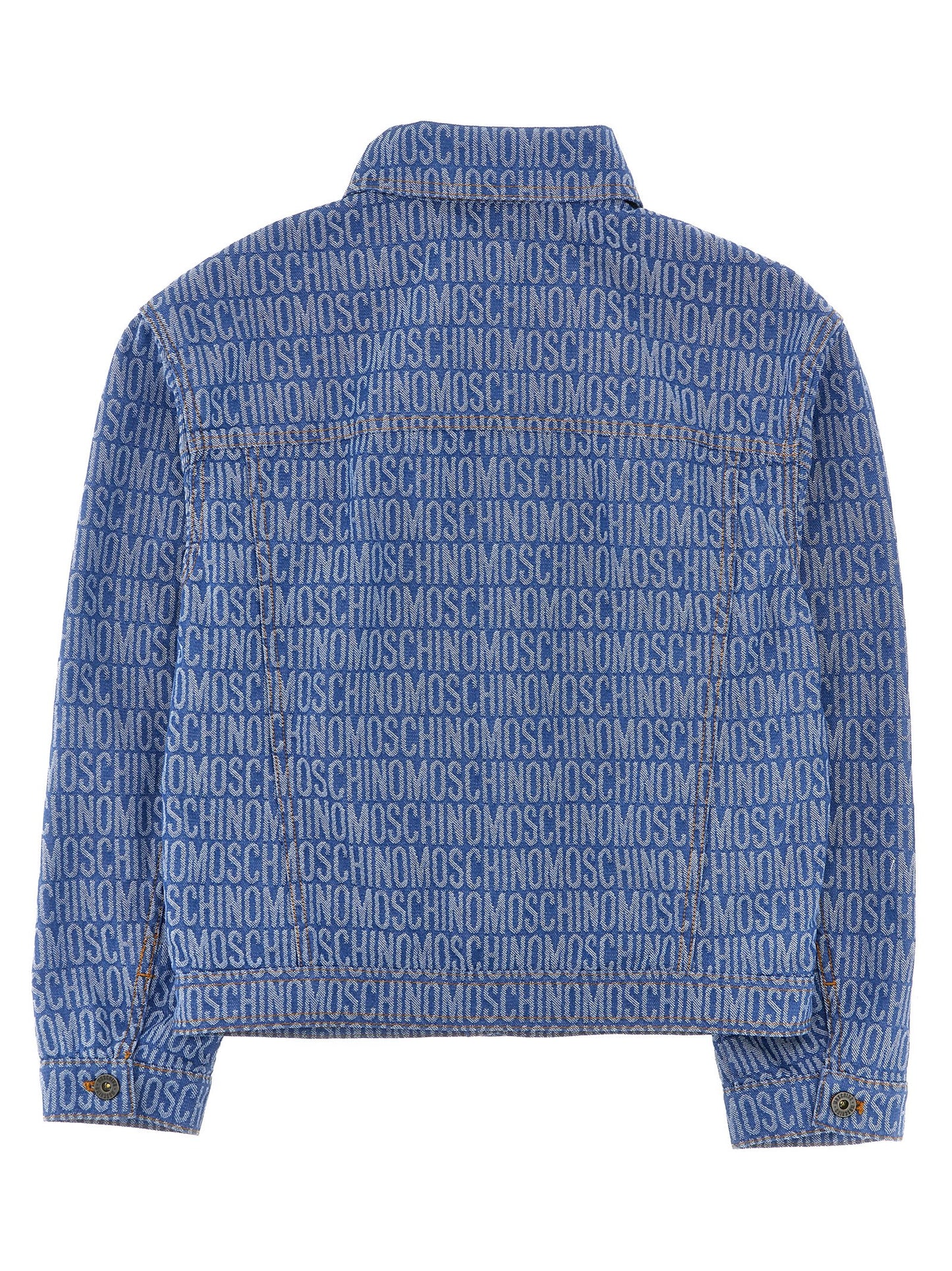 'Logo' denim jacket Casual jackets, parka