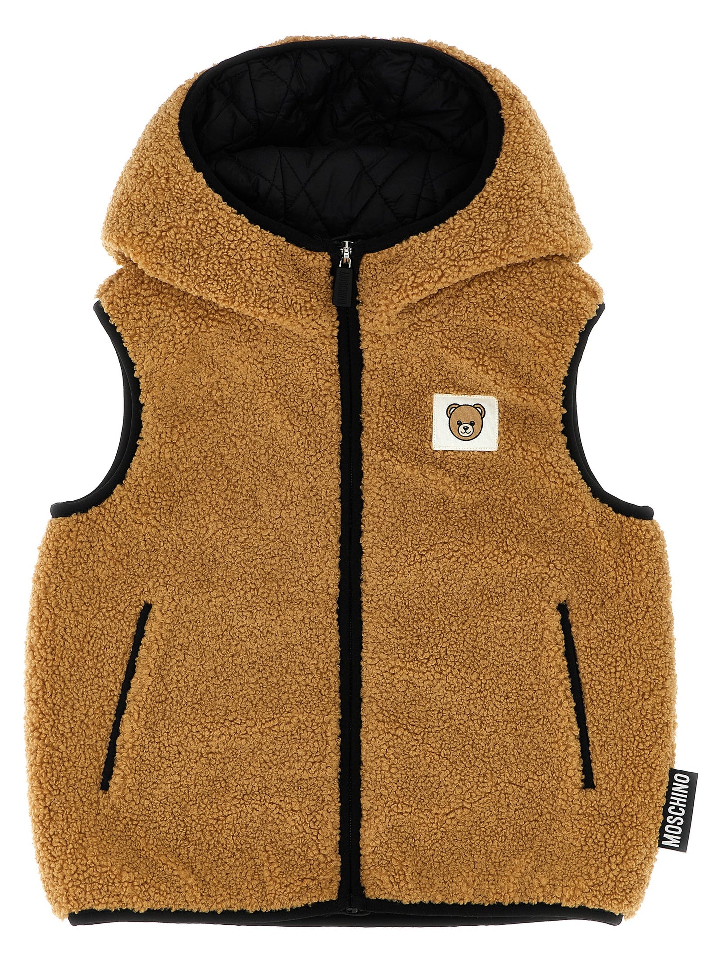 'Moschino Teddy Bear' Sherling vest Gilet