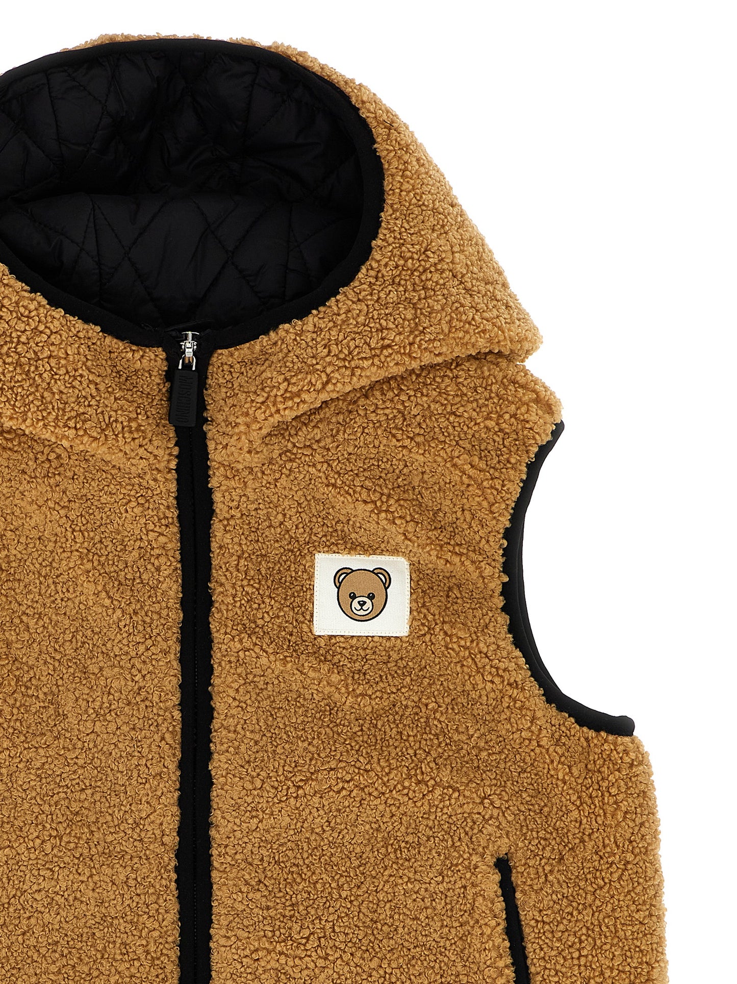 'Moschino Teddy Bear' Sherling vest Gilet