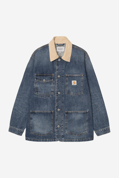 Carhartt Wip Warren chore coat 'camano' denim