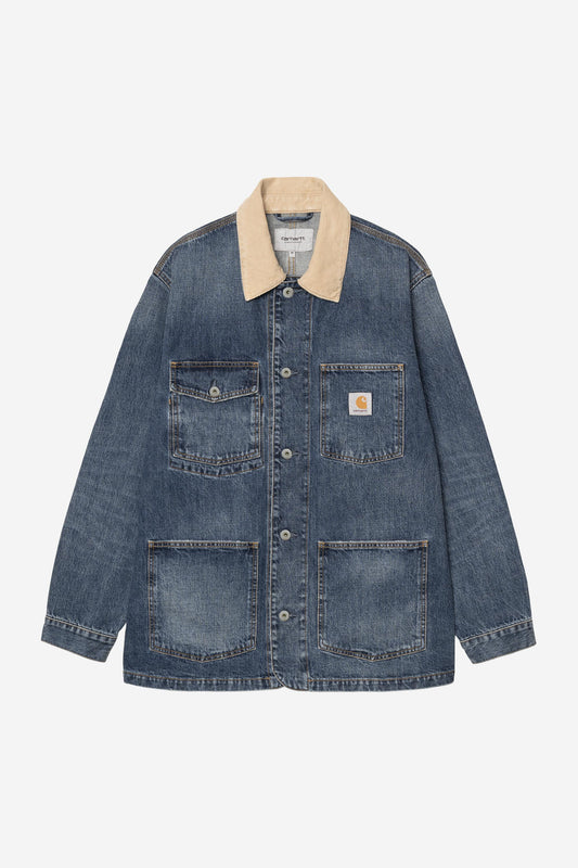 Carhartt Wip Warren chore coat 'camano' denim