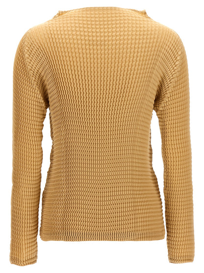 'Suede Like Pleats' blouse Shirt, blouse