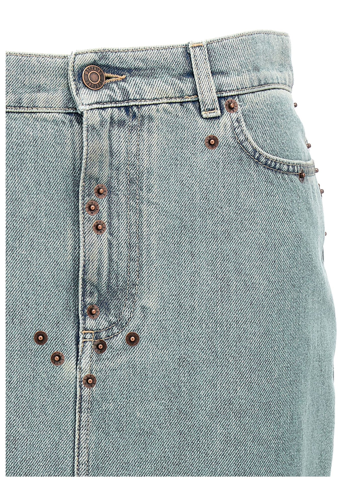 Rivets denim skirt Skirts