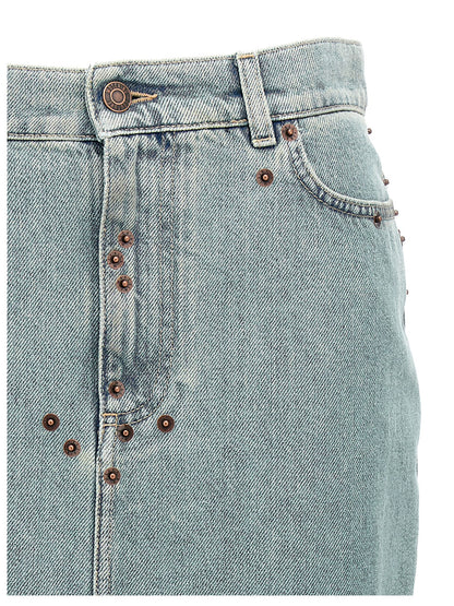 Rivets denim skirt Skirts