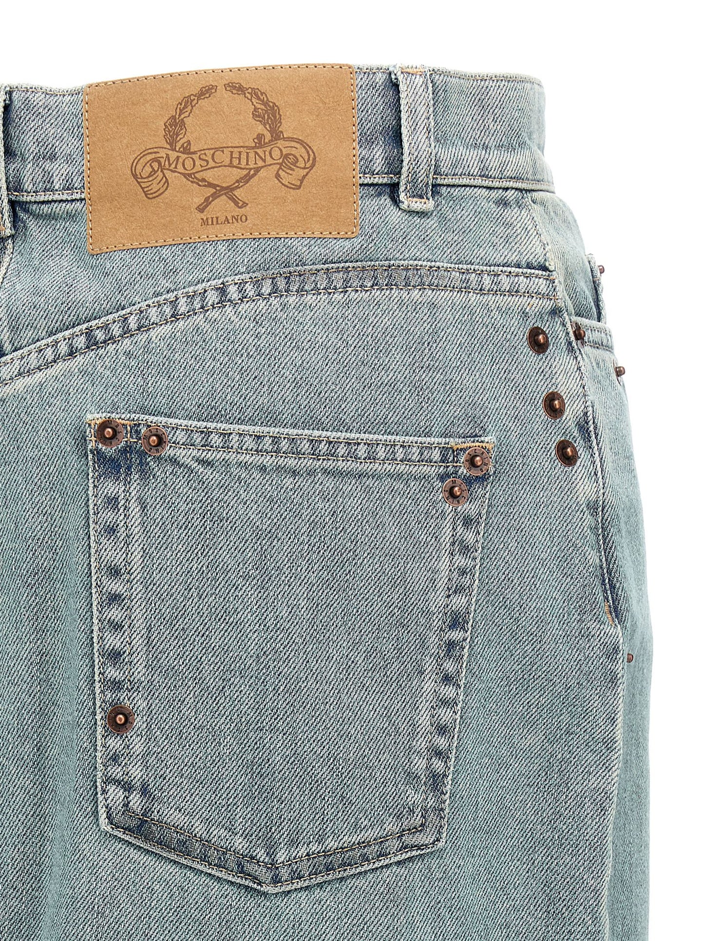 Rivets denim skirt Skirts