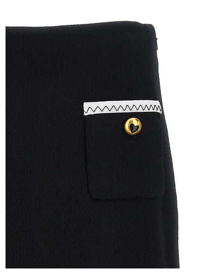 Heart button skirt Skirts