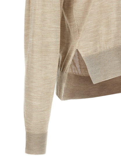 Asymmetrical mesh Sweater, cardigans