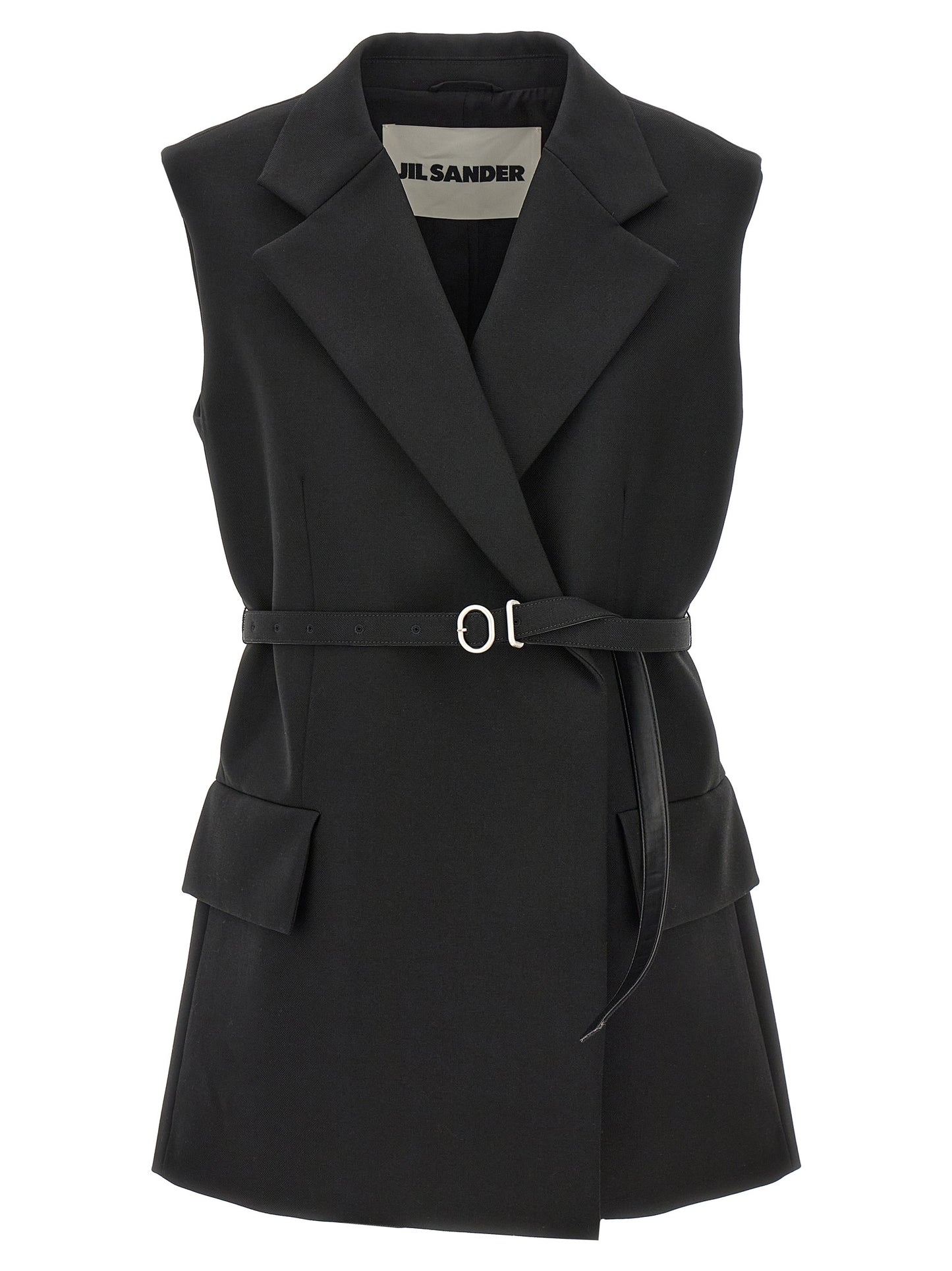 Belt wool vest Gilet