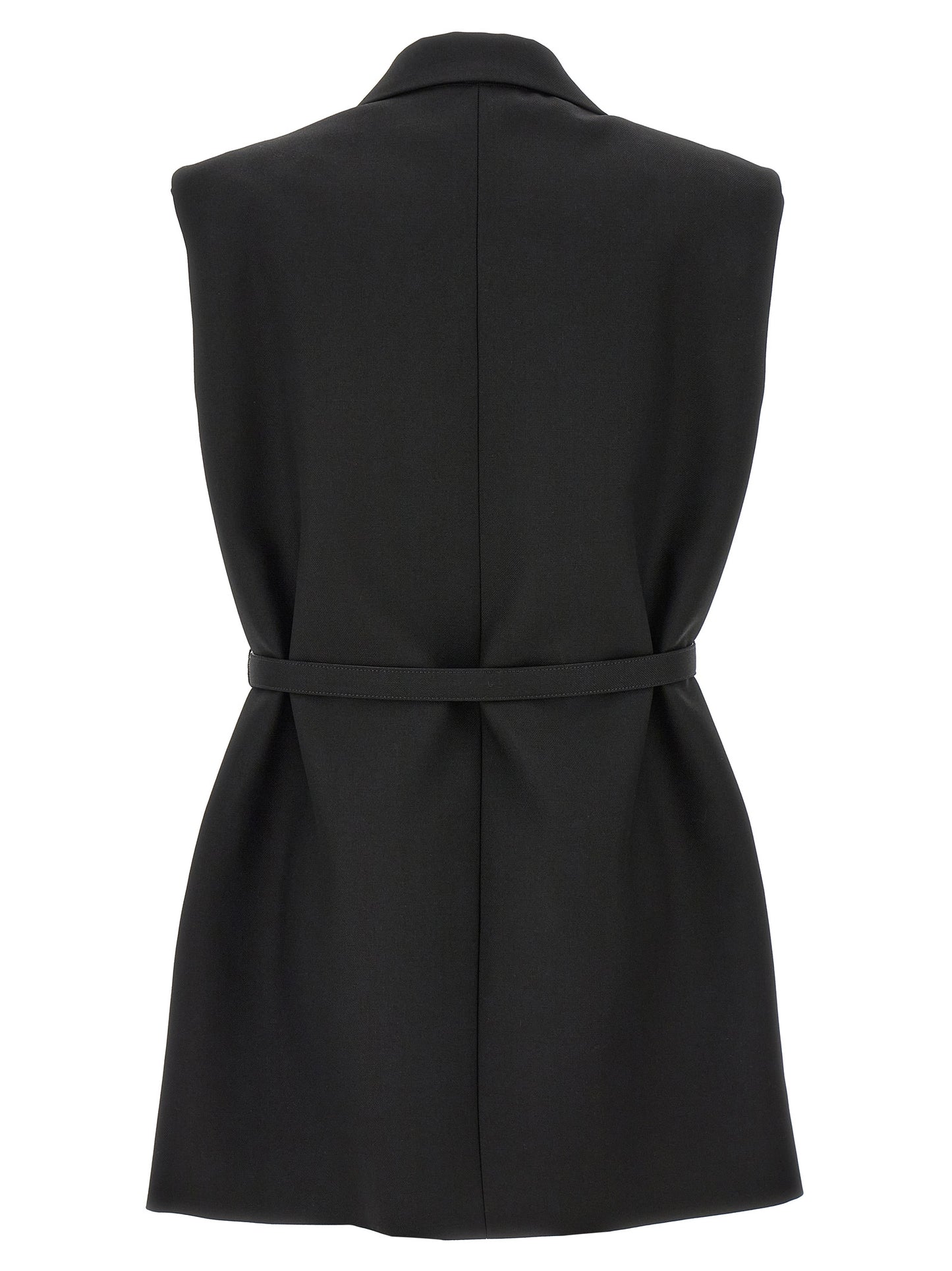 Belt wool vest Gilet