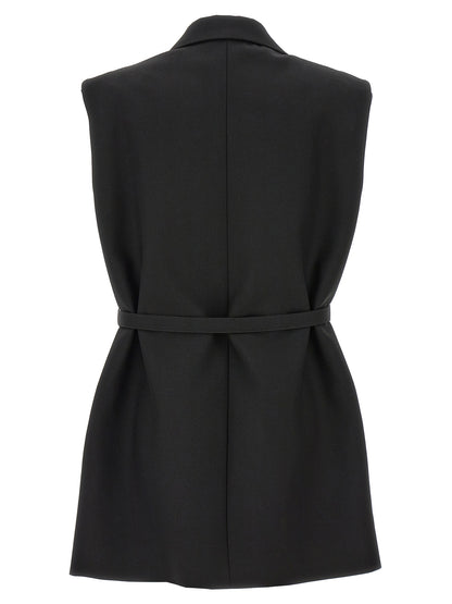 Belt wool vest Gilet