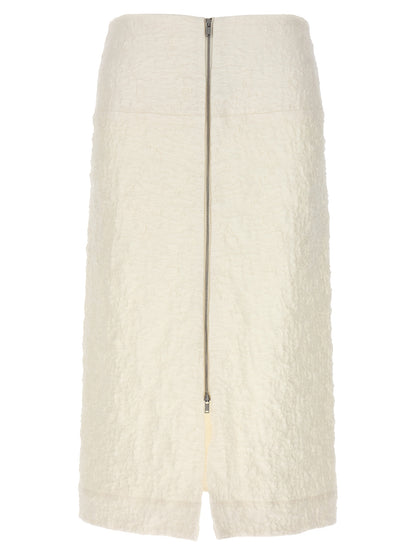 Embossed cotton skirt Skirts