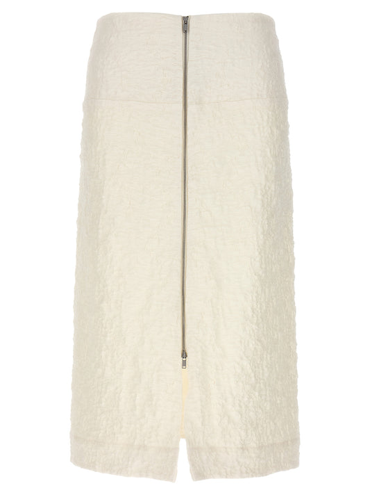 Embossed cotton skirt Skirts