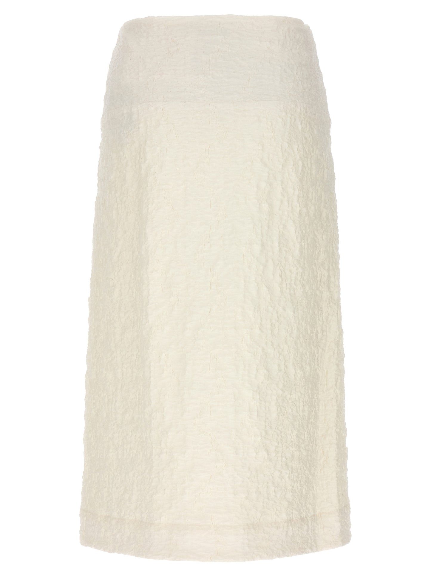 Embossed cotton skirt Skirts
