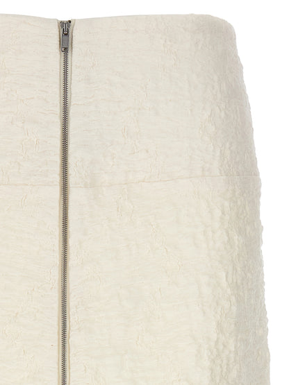 Embossed cotton skirt Skirts