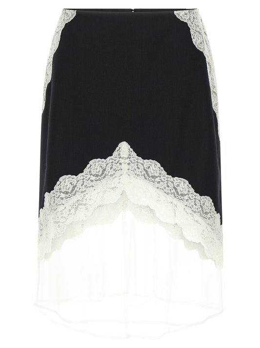 Organza lace wool skirt Skirts