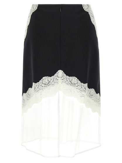 Organza lace wool skirt Skirts