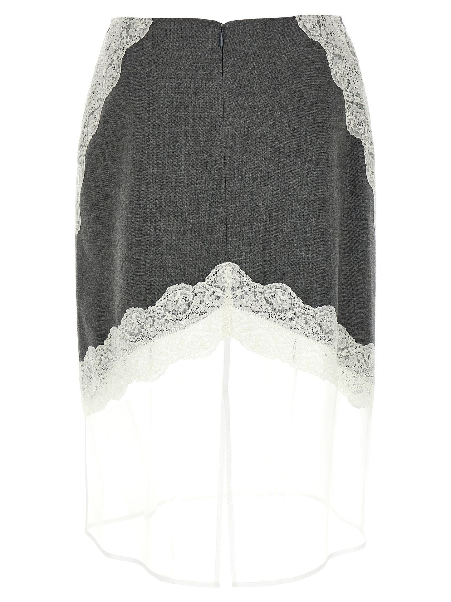 Organza lace wool skirt Skirts