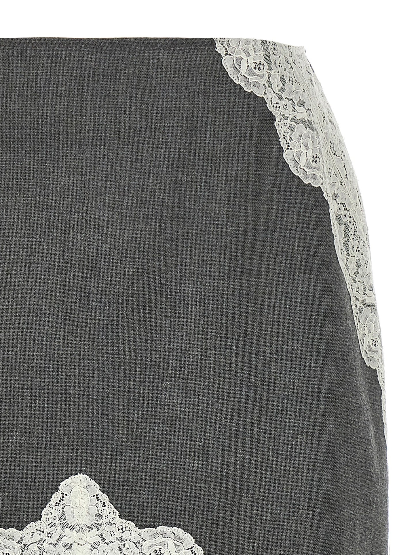 Organza lace wool skirt Skirts