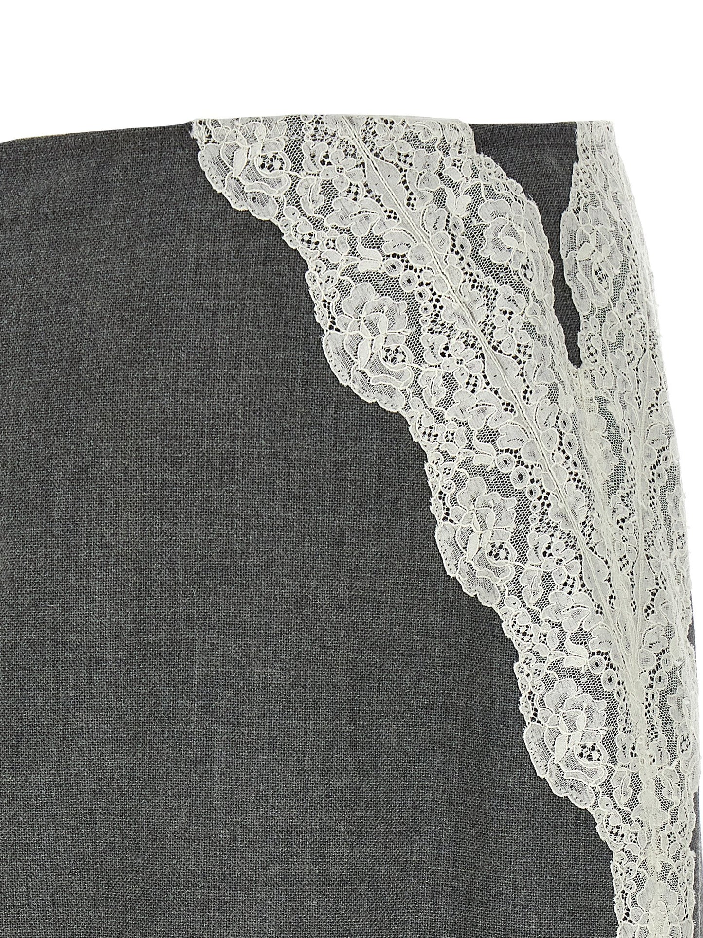 Organza lace wool skirt Skirts