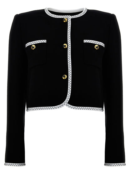 Crepe short jacket Blazer and Suits