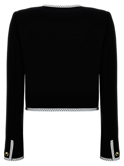 Crepe short jacket Blazer and Suits