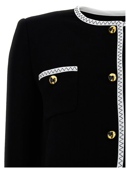 Crepe short jacket Blazer and Suits