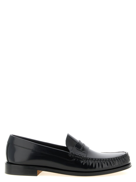 Shiny leather loafers Loafers