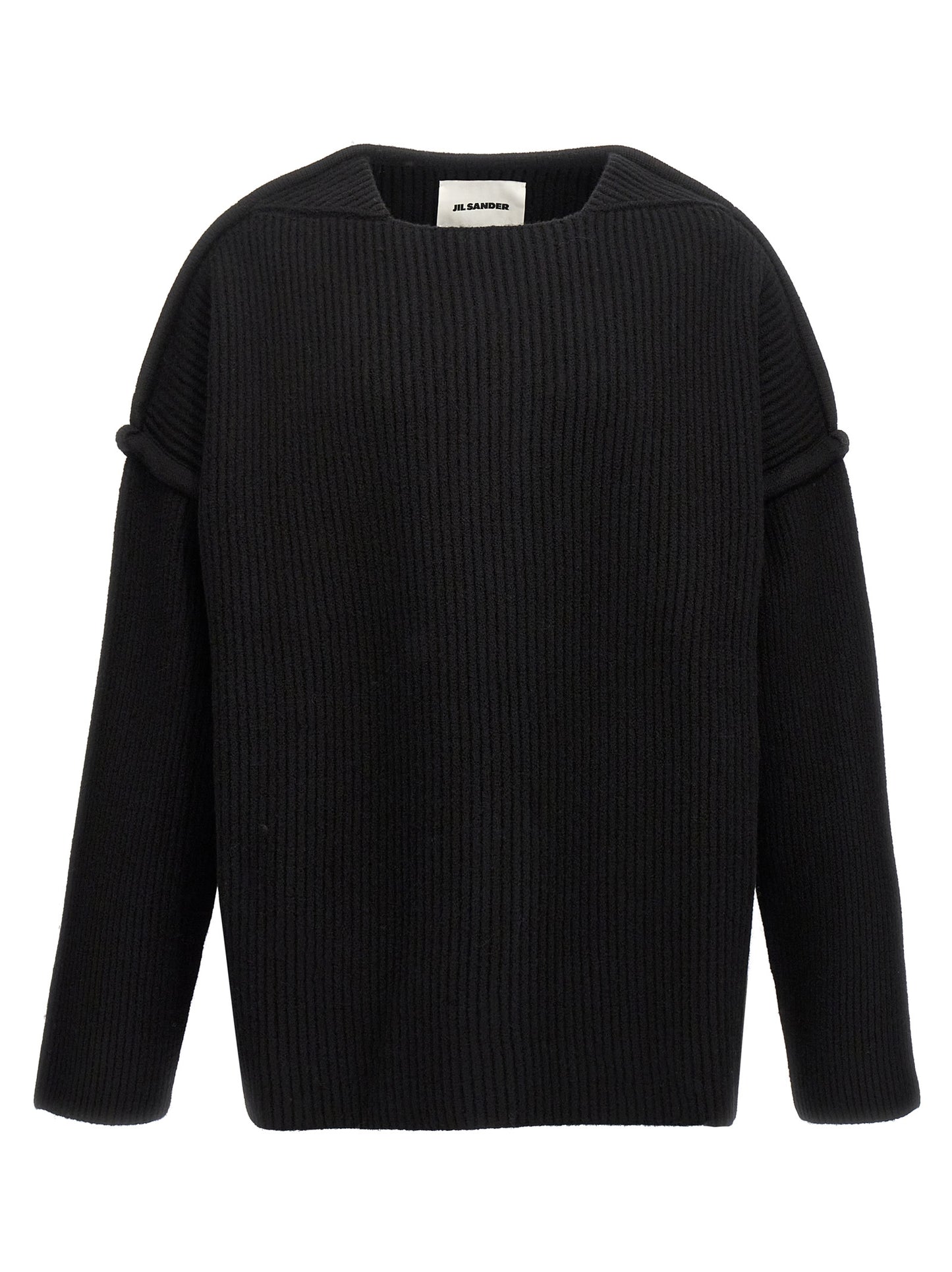 Geometric neckline sweater Sweater, cardigans