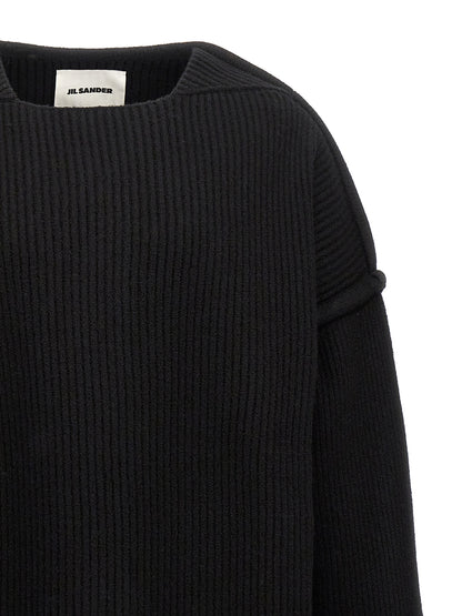 Geometric neckline sweater Sweater, cardigans