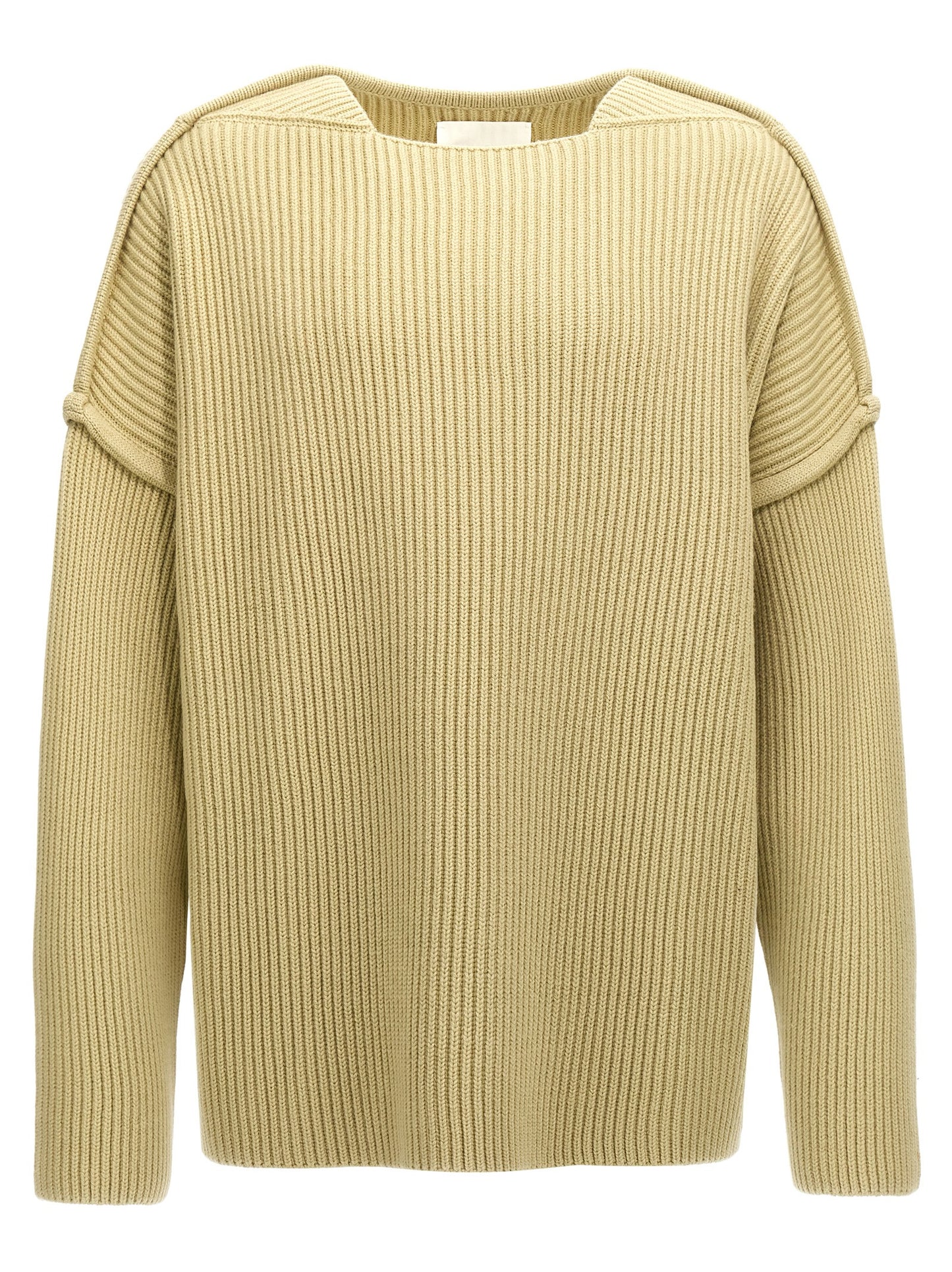 Geometric neckline sweater Sweater, cardigans