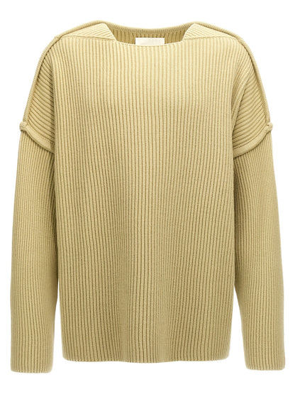 Geometric neckline sweater Sweater, cardigans