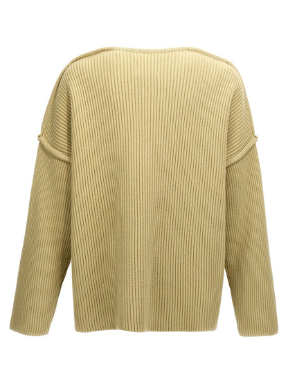 Geometric neckline sweater Sweater, cardigans