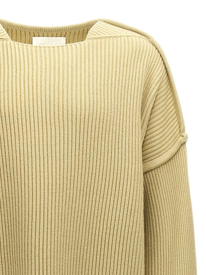 Geometric neckline sweater Sweater, cardigans