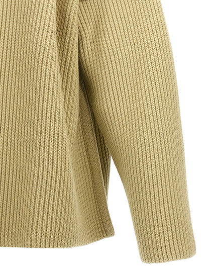 Geometric neckline sweater Sweater, cardigans