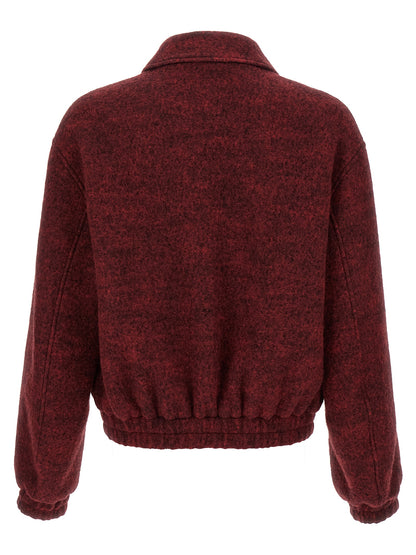 Mélange wool bomber jacket Down jacket, Parka, Casual jackets