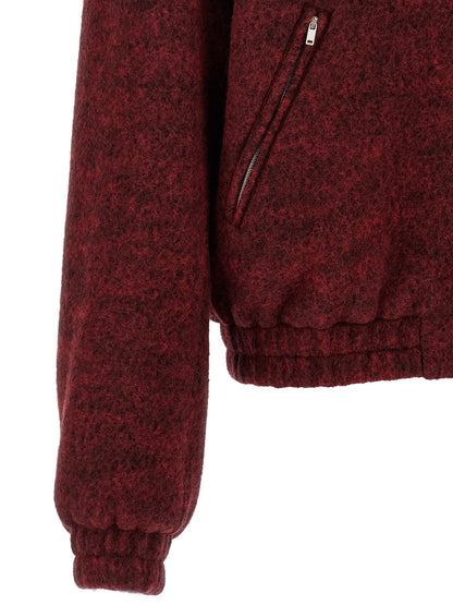 Mélange wool bomber jacket Down jacket, Parka, Casual jackets
