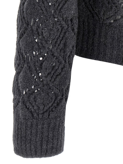 Openwork wool cardigan Sweater, cardigans