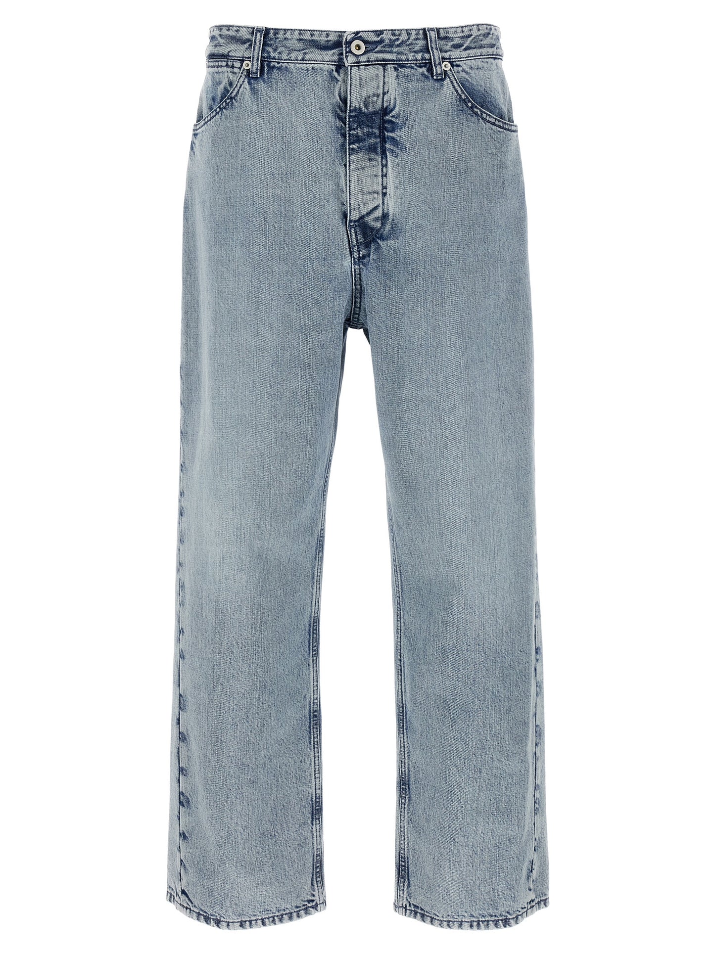 Diagonal cotton jeans Jeans