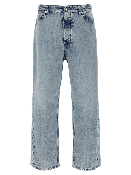 Diagonal cotton jeans Jeans