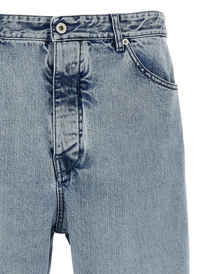 Diagonal cotton jeans Jeans