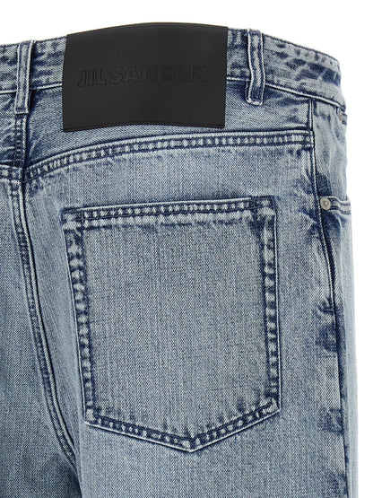 Diagonal cotton jeans Jeans