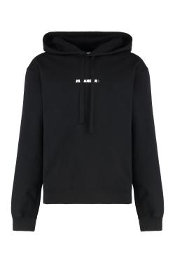 Jil Sander Logo cotton hoodie