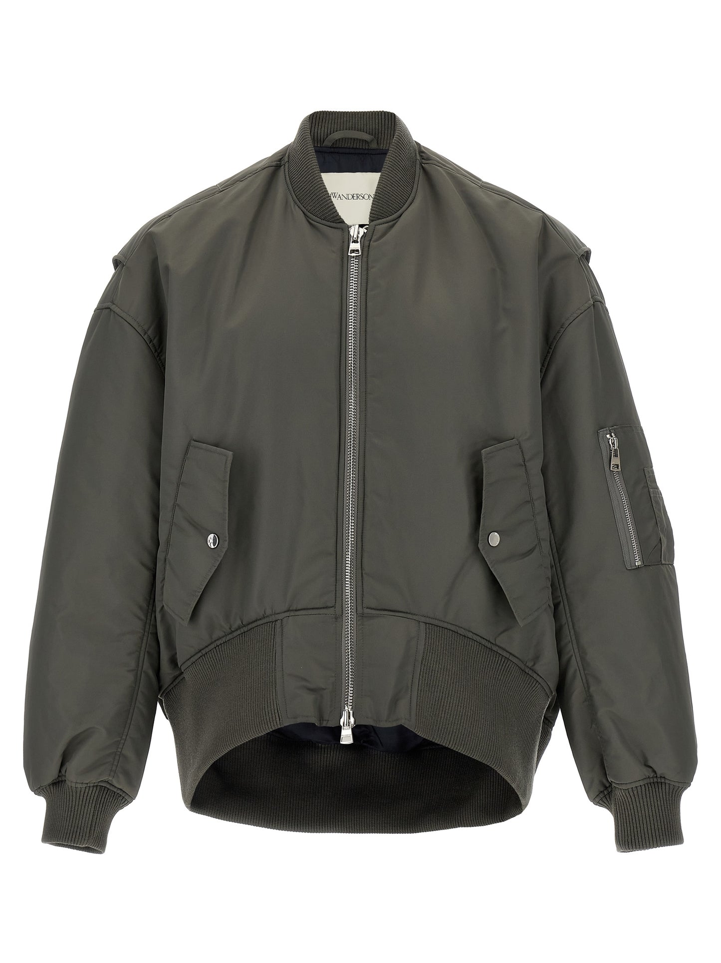 'Curved Hem' bomber jacket Down jacket, Parka, Casual jackets