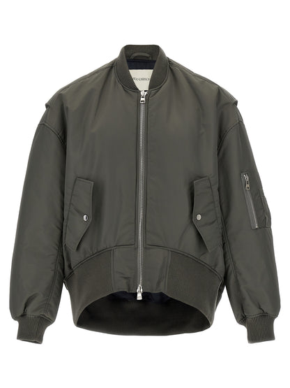 'Curved Hem' bomber jacket Down jacket, Parka, Casual jackets